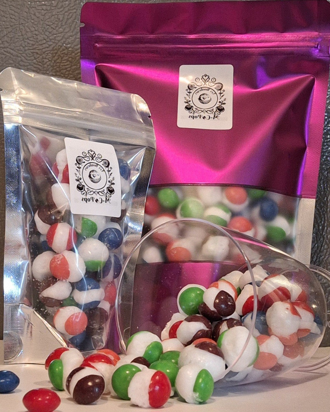 Bonbons arc-en-ciel aux baies